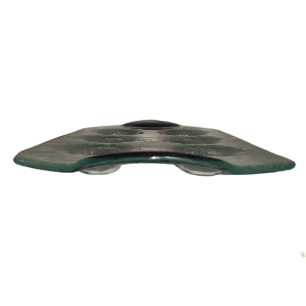 Dansk Spectra Cordial Glass Tray Only Replacement Piece Part Recycled Fused. Con
